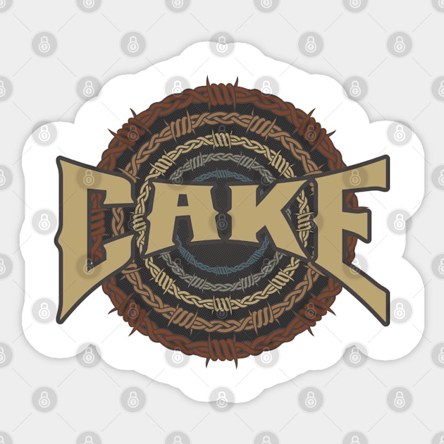 Cake Barbed Wire Sticker by darksaturday